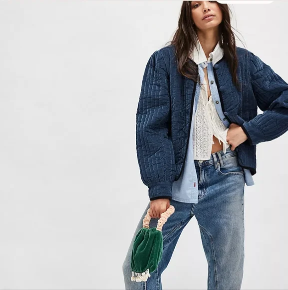 NWT Free People Natalia Velvet Jacket